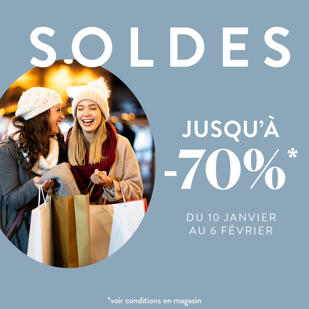 Profite de la deuxième démarque des soldes d'hiver 2024 !